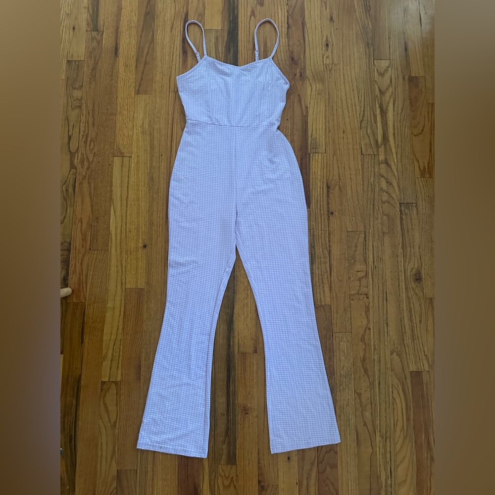 Women’s UO gingham jumpsuit in lavender